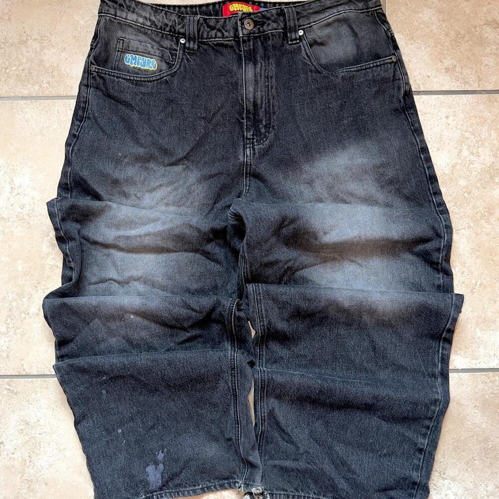 Empyre Baggy Distressed Jeans - Size 34